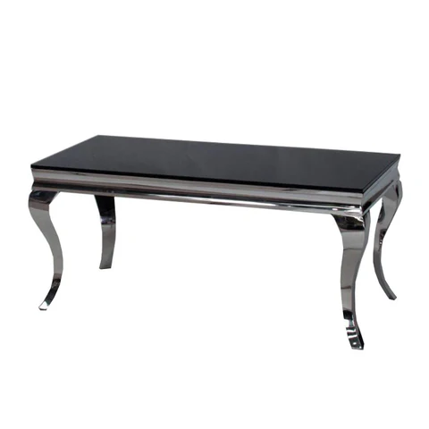 Black banquet metal table 180*80