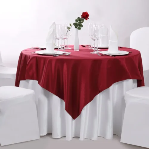 Maroon-round-table-cover